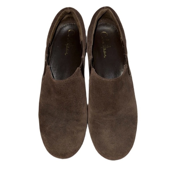 Cole Haan Shoes - Cole Haan Chocolate Brown Suede Round Toe Slip On Comfort Clog Shoes Size 10